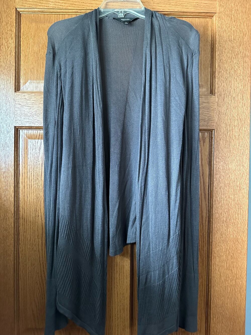 Simply Vera Vera wang Gray Cardigan Medium